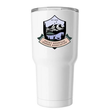 RMRA travel mug, a White Insulated Tumbler