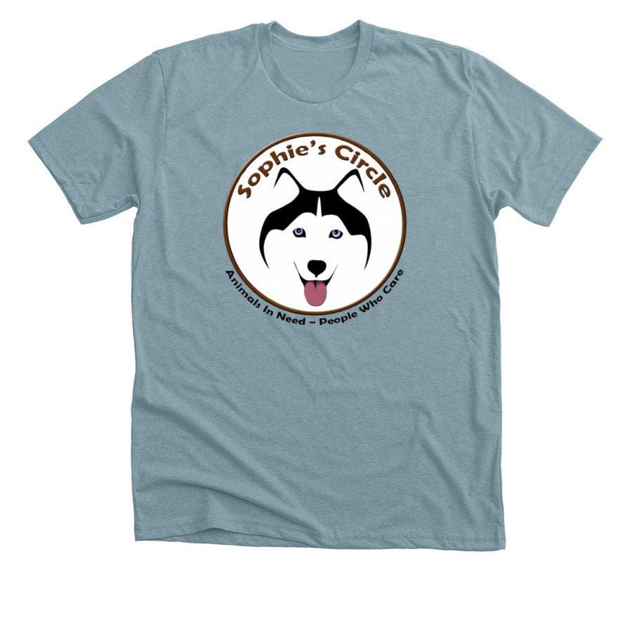 Sophie?s Logo, a Heather Blue Lagoon Premium Unisex Tee