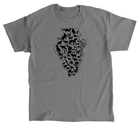 Welcome to Illinois!, a Charcoal Classic Unisex Tee