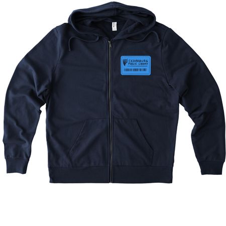 Zipped & Ready to Discover (Blue), a Night Sky Navy Allmade Organic French Terry Zip Up Hoodie