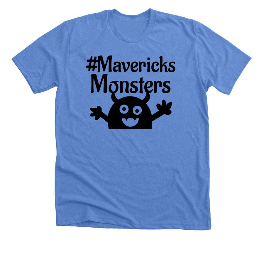 #Mavericks Monsters Gear, a Heather Columbia Blue Premium Unisex Tee