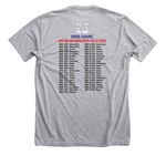 20th Anniversary DNS-OARC&nbsp;, a Athletic Heather Premium Unisex Tee (back-view)