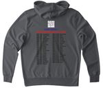 20th Anniversary DNS-OARC&nbsp;, a Terrain Grey Allmade Organic French Terry Pullover Hoodie (back-view)