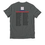 20th Anniversary DNS-OARC&nbsp;, a Terrain Grey Allmade Organic Cotton Unisex Tee (back-view)