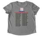 20th Anniversary DNS-OARC&nbsp;, a Aluminum Grey Allmade Eco Triblend Women?s Scoop Neck Tee (back-view)