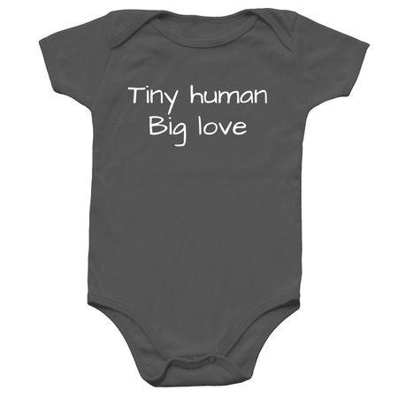 Baby Onesie, a Charcoal Infant Onesie
