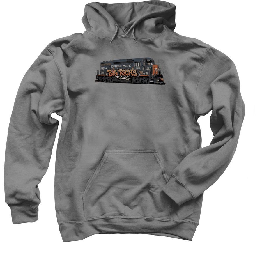 LA SP Div., a Charcoal Pullover Hoodie