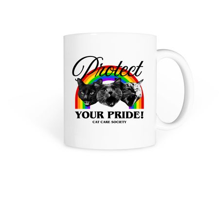 Protect Your Pride Mug, a White Coffee Mug
