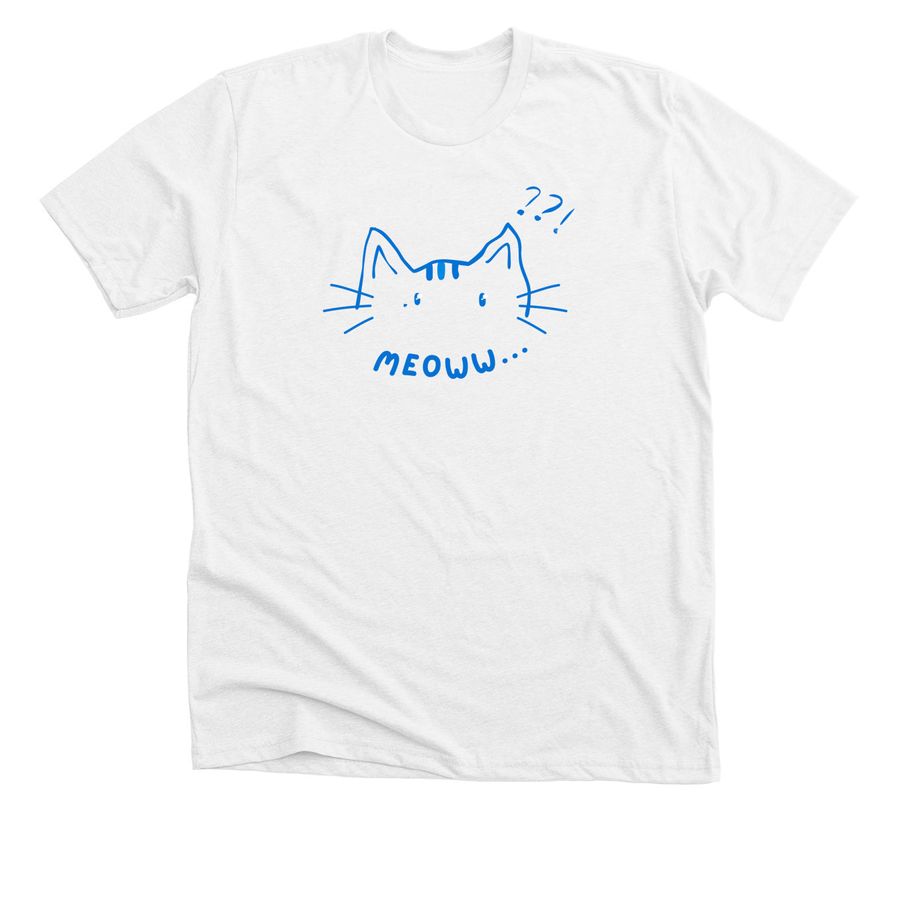 MEOWW Shirt, a Solid White Blend Premium Unisex Tee