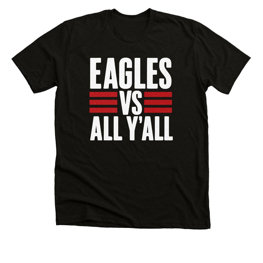 Eagles VS ALL, a Black Heather Premium Unisex Tee