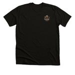 Big Curves, a Solid Black Blend Premium Unisex Tee (back-view)