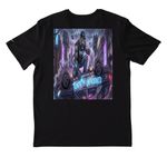 Tonits the Unprovoked Band Tees and Hoodies&nbsp;, a Black Nike Dri-FIT Jersey Blend Performance Tee (back-view)