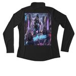 Tonits the Unprovoked Band Tees and Hoodies&nbsp;, a Black Women's Performance Quarter Zip Pullover (back-view)