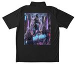 Tonits the Unprovoked Band Tees and Hoodies&nbsp;, a Black Unisex Performance Polo (back-view)