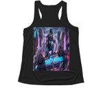 Tonits the Unprovoked Band Tees and Hoodies&nbsp;, a Black Women's Performance Tank (back-view)