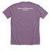 T-Shirts and Sweatshirts, a Heather Purple Premium Unisex Tee (back-view)