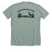 2026 Eco Meet Shirts, a Heather Sage Premium Unisex Tee (back-view)