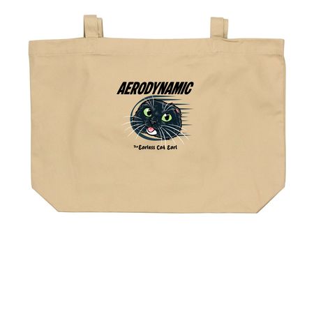 Mr. Earl Tote, a Oyster Large Organic Cotton Tote Bag