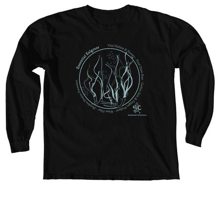 Essential Eelgrass, a Black Comfort Colors Long Sleeve Tee