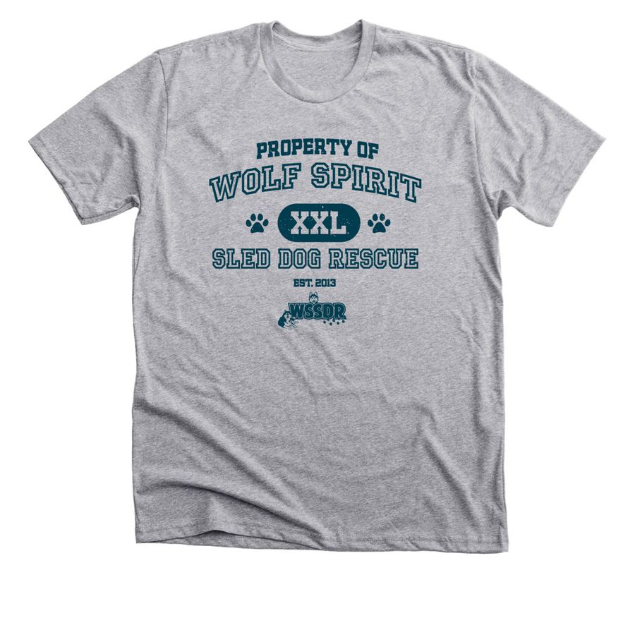 Wolf Spirit year end fundraiser, a Athletic Heather Premium Unisex Tee