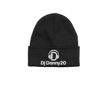 Dj Donny20 Beanies, a Black Printed Base Camp Beanie