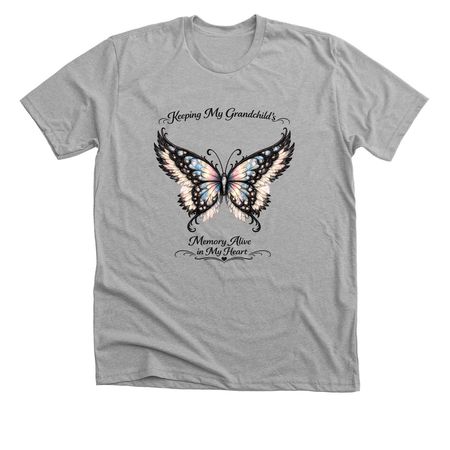 Grandparents Remembrance Shirts BT5, a Athletic Heather Premium Unisex Tee