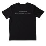 Walk by Faith Collection, a Black Nike Dri-FIT Jersey Blend Performance Tee (back-view)