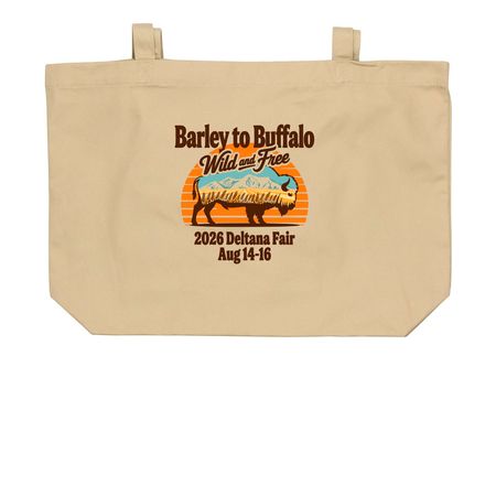 2026 Deltana Fair Totes, a Oyster Large Organic Cotton Tote Bag