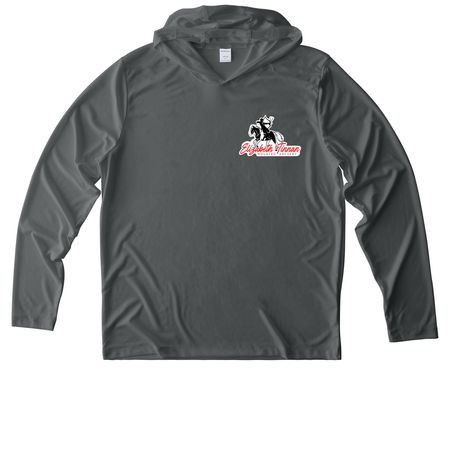 Performance wear, a Dark Smoke Grey UV Performance Long Sleeve Hoodie