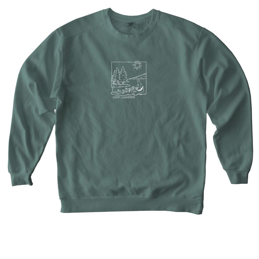 Camp Loughridge 2026 Staff Merch&nbsp;, a Blue Spruce Comfort Colors Crewneck Sweatshirt