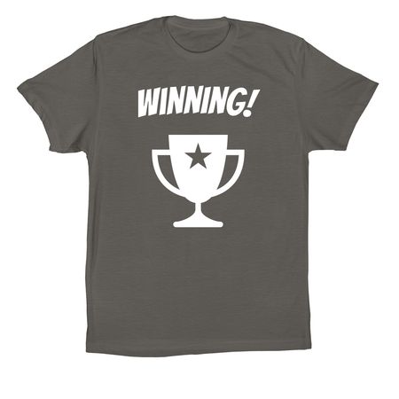 Winning t- shirt, a Asphalt Premium Cotton Tee