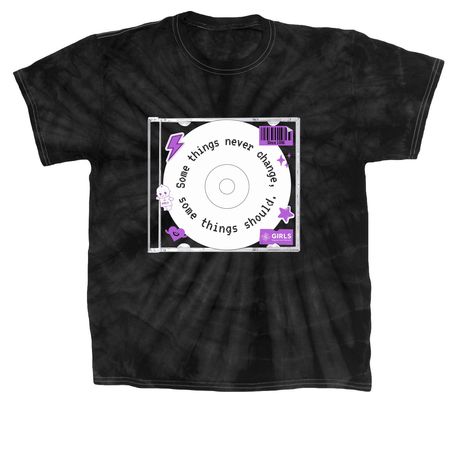Some things never change, some things should, a Black Classic Tie Dye Tee