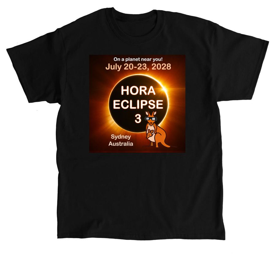 Hora Eclipse, a Black Classic Unisex Tee