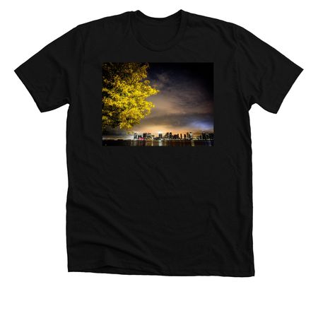 The Jungle, a Solid Black Blend Premium Unisex Tee