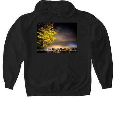 The Jungle, a Black Gildan Softstyle Pullover Hoodie