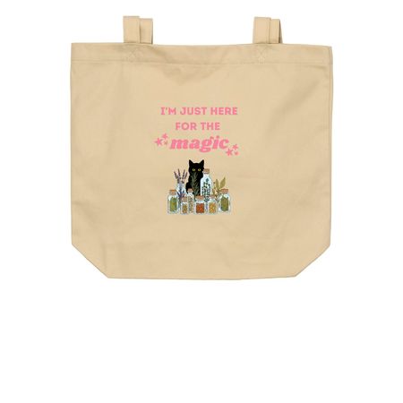 I'm Just Here for the Magic Tote, a Oyster Organic Cotton Tote Bag