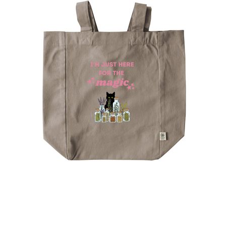 I'm Just Here for the Magic Tote, a Pumice Recycled Cotton Tote Bag