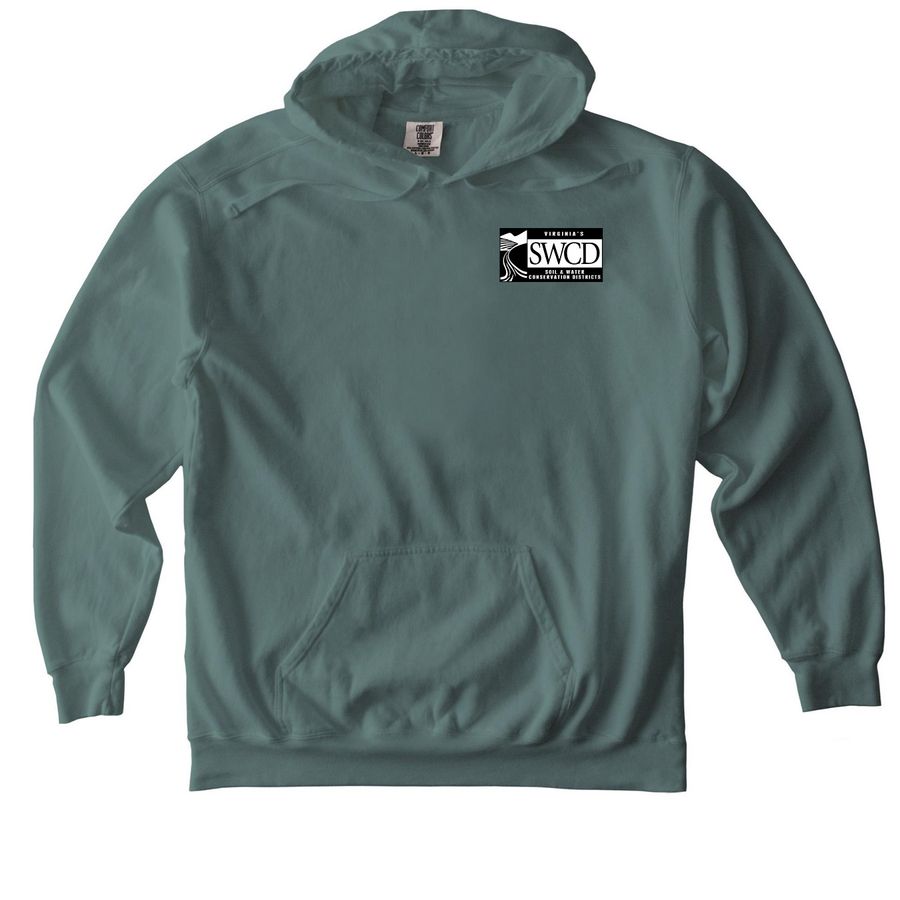 Good Things Happen Under Covers Sweatshirts, a Blue Spruce Comfort Colors Pullover Hoodie