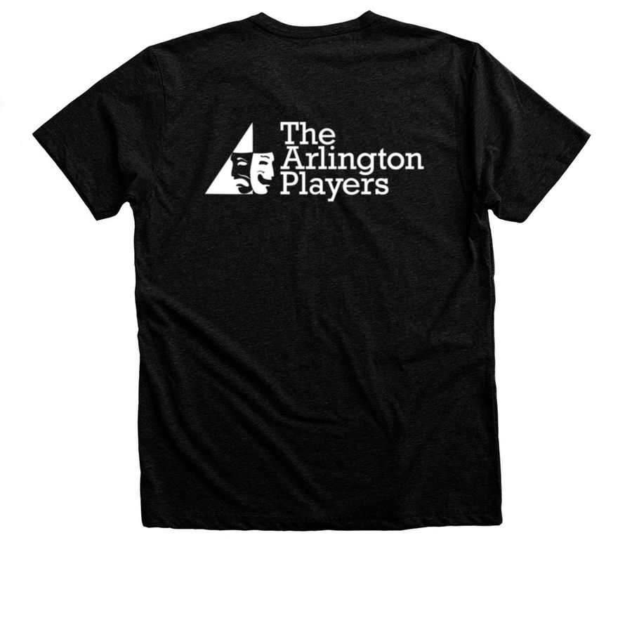 TAP Logo Shirts, a Black Heather Premium Unisex Tee (back-view)