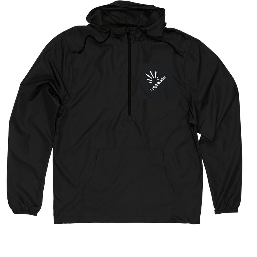 Keep a Rich Mentality&nbsp;, a Black Quarter-Zip Windbreaker