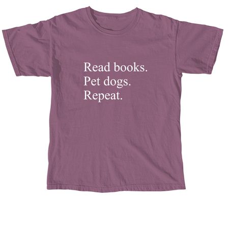 For the Love of Reading, a Berry Comfort Colors Unisex Tee