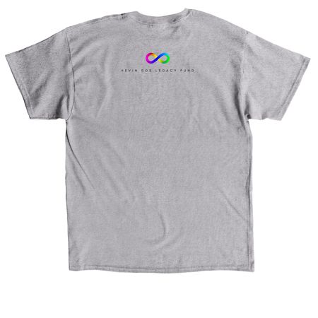 Kevin Roe Legacy Fund x SJSU MPH Online, a Sport Grey Classic Unisex Tee (back-view)
