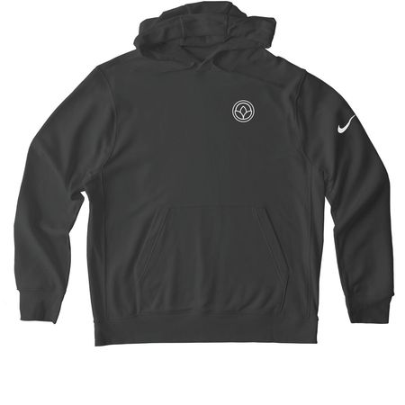 White Logo Activewear, a Anthracite Nike Club Fleece Pullover Hoodie