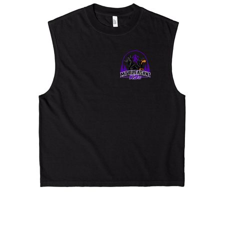 Mt Pleasant K9s, a True Black Heavyweight Garment Dye Muscle Tee