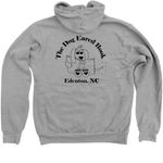 Edenton, NC Logo Shirts, a Athletic Heather Zip Up Hoodie (back-view)
