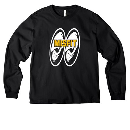 HOUND EYES, a Black Unisex Heavyweight Long Sleeve Tee