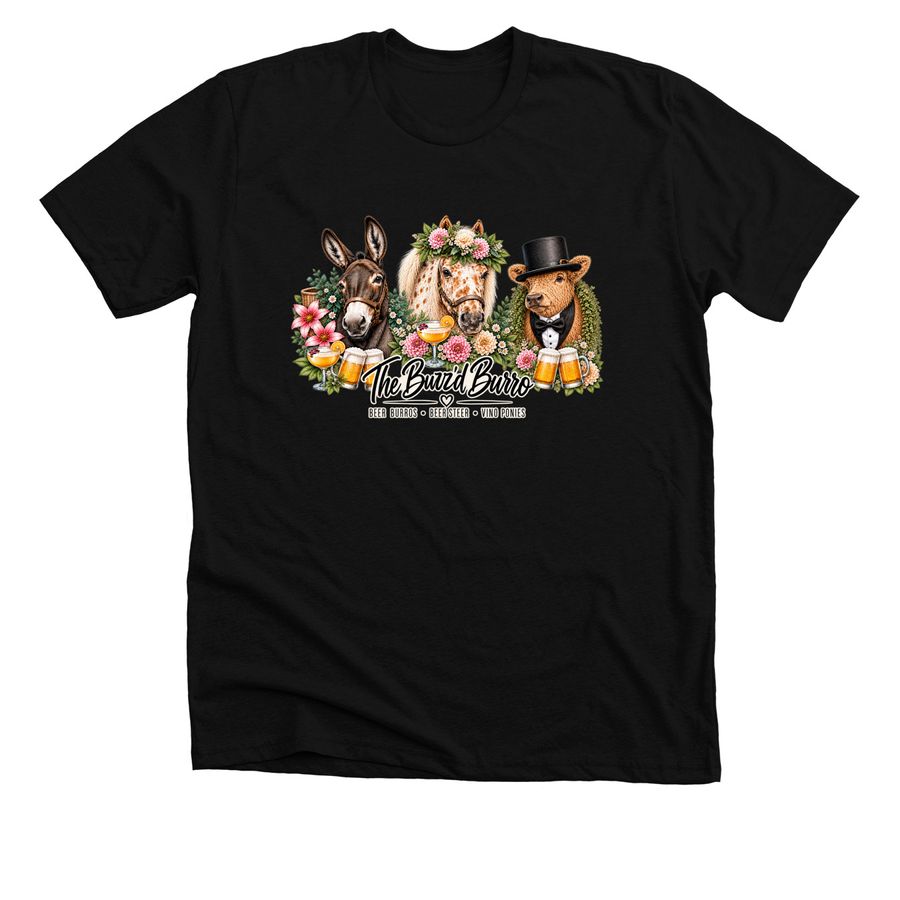 New Buzz?d Burro Merch!!&nbsp;, a Solid Black Blend Premium Unisex Tee