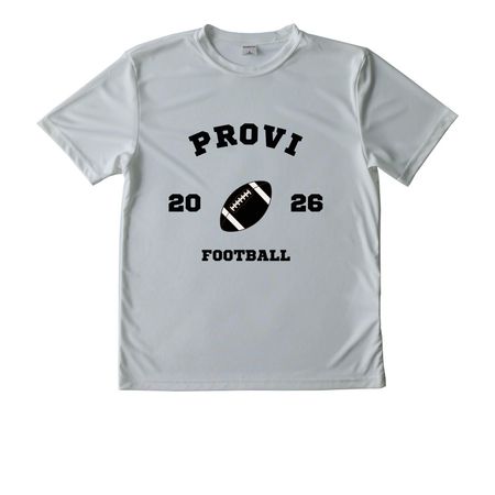 PC Football, a Silver Youth Performance Tee