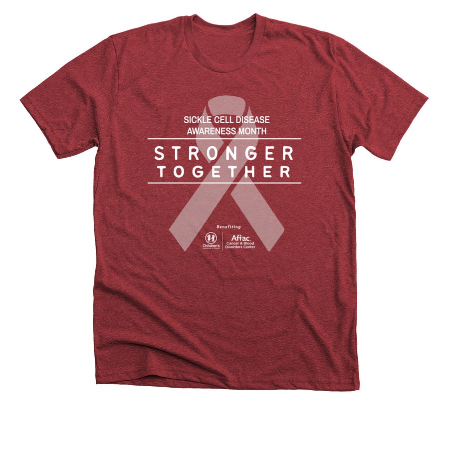 Sickle Cell Awareness Month, a Heather Canvas Red Premium Unisex Tee