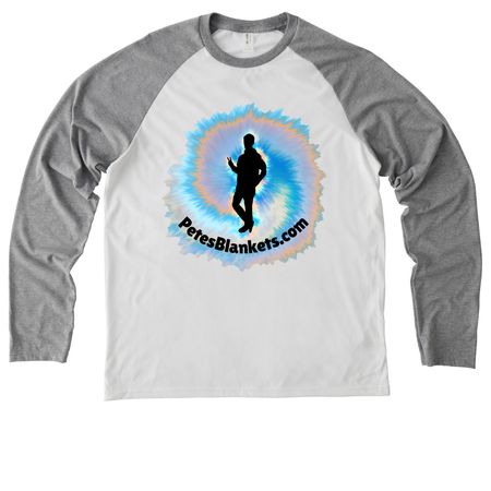 The Vibe., a Aluminum Grey/ Bright White Allmade Eco Triblend Colorblock Raglan Long Sleeve Tee